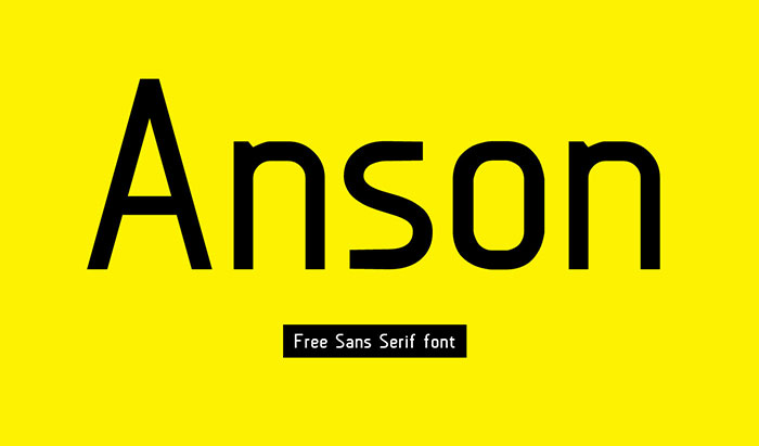 anson 44 Bold Fonts To Use For Headlines In Websites & Print