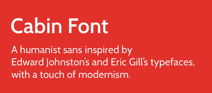 cabin 44 Bold Fonts To Use For Headlines In Websites & Print