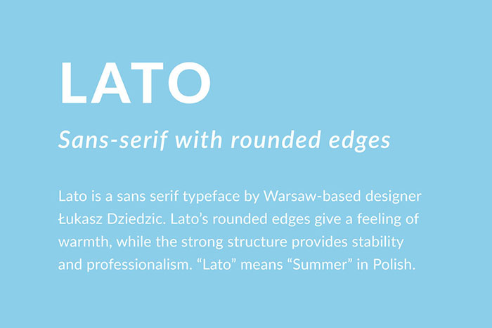 lato 44 Bold Fonts To Use For Headlines In Websites & Print