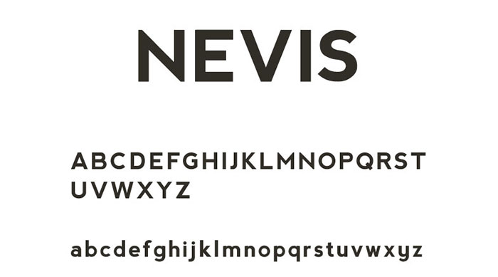 nevis 44 Bold Fonts To Use For Headlines In Websites & Print