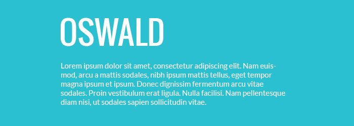 oswald 44 Bold Fonts To Use For Headlines In Websites & Print