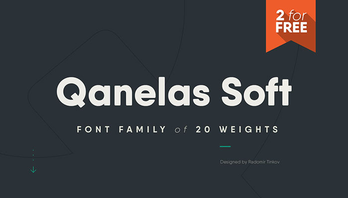 qanelas-soft 44 Bold Fonts To Use For Headlines In Websites & Print