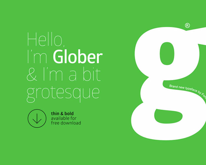 glober-free-font The best 72 free fonts for logos to create modern and creative designs