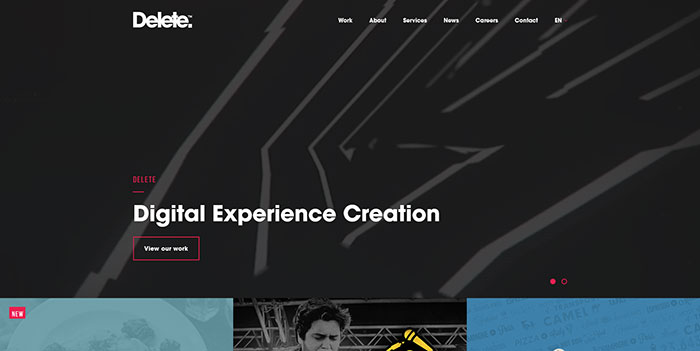 deleteagency_com Graphic Designer Websites Portfolios and Resources