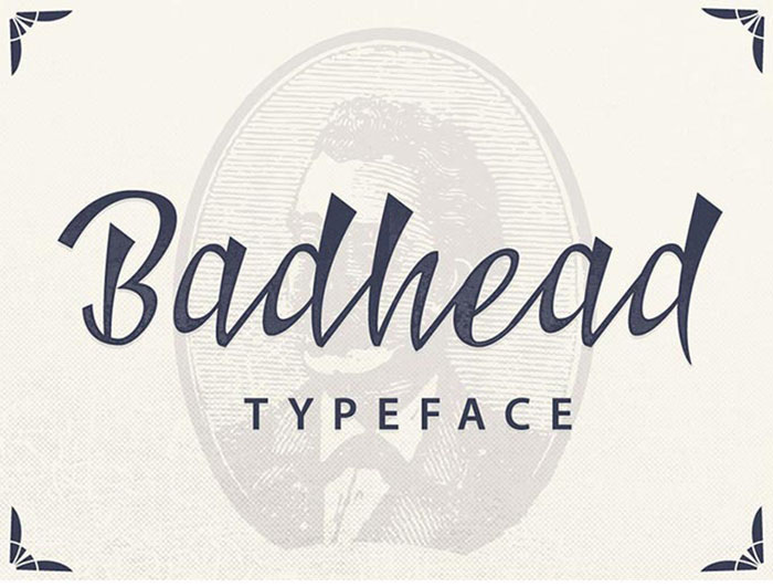 free-font-badhead-typeface Free Handwriting Fonts To Download (57 Script Fonts)