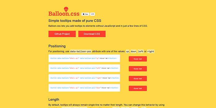 kazzkiq_github_io_balloon_css Web Design Resources: jQuery Plugins, CSS Grids & Frameworks, Web Apps And More