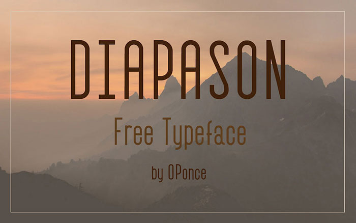 diapason 100 Cool Fonts to Make Your Designs Stand Out