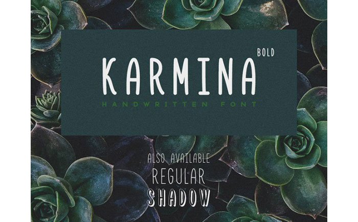 karmina-bold-free-handwritten-font 100 Cool Fonts to Make Your Designs Stand Out