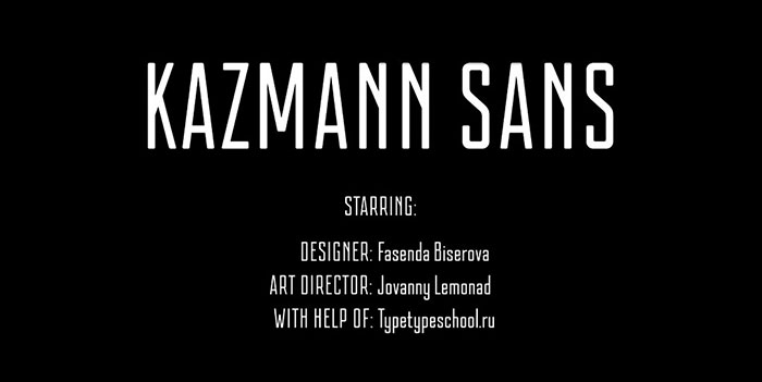 kazmann-sans-font 100 Cool Fonts to Make Your Designs Stand Out