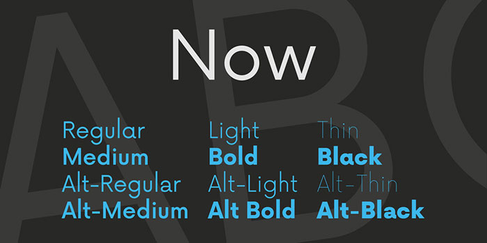 now-font 100 Cool Fonts to Make Your Designs Stand Out