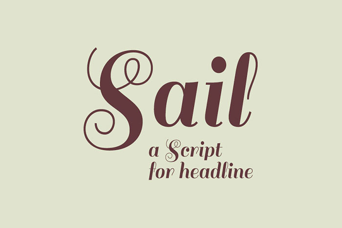 sail-font 100 Cool Fonts to Make Your Designs Stand Out
