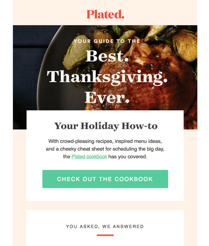 best-thanksgiving-ever-it-all-starts-here Email Newsletter Design Best Practices