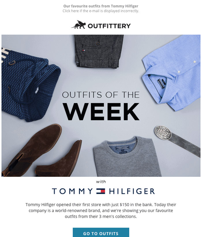 our-favourite-outfits-from-tommy-hilfiger Email Newsletter Design Best Practices