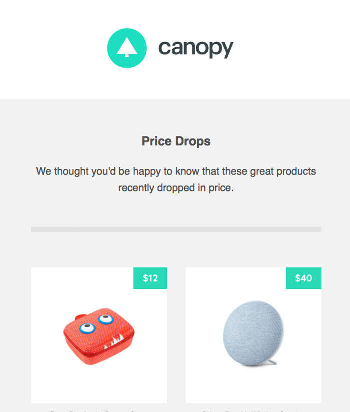 price-drops Email Newsletter Design Best Practices