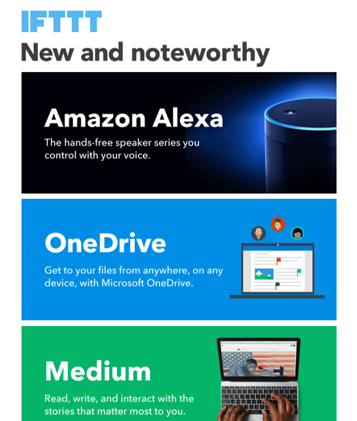see-what-s-new-on-ifttt-this-month Email Newsletter Design Best Practices