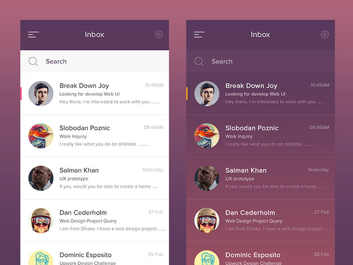 2555750 Mobile App List Design Examples To Check Out (26 Designs)