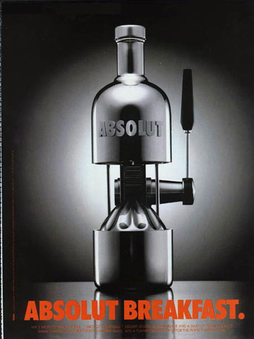 breakfast Absolut Vodka Ads to Check Out