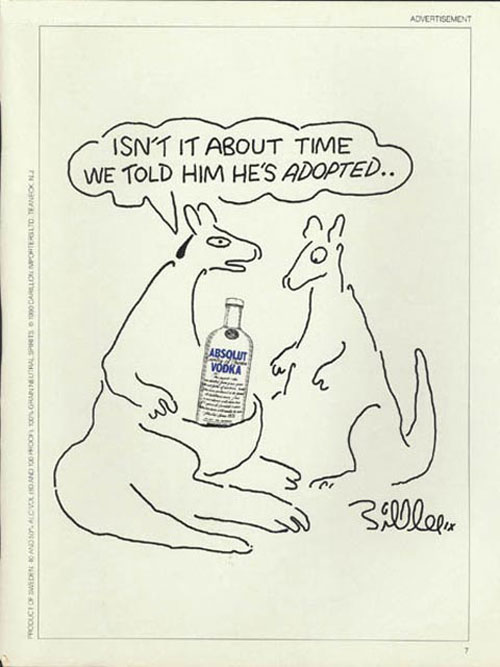 Absolut Vodka Print Advertisement 45