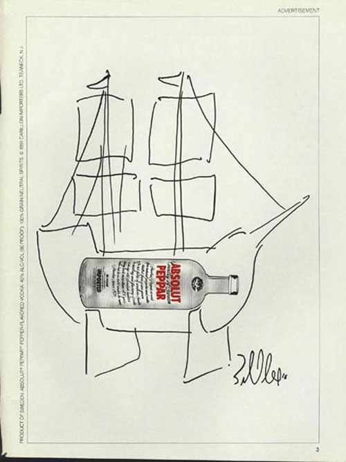 ship Absolut Vodka Ads to Check Out