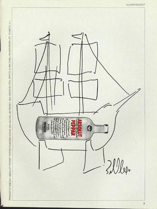 Absolut Vodka Print Advertisement 54