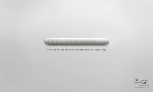 Notes-are-not-the-only-things-children-share-in-school-today Remarkable Anti-Smoking Advertising Campaigns - 53 Examples