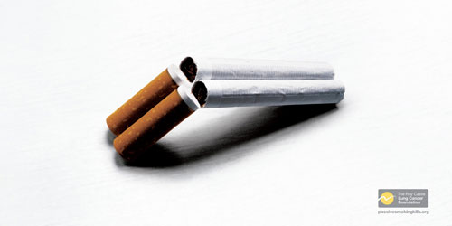 The-Roy-Castle-Lung-Cancer-Foundation-Passive-Smoking---Shotgun Remarkable Anti-Smoking Advertising Campaigns - 53 Examples