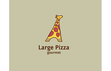 Large-Pizza Cool Logos: Ideas, Inspiration, and Examples