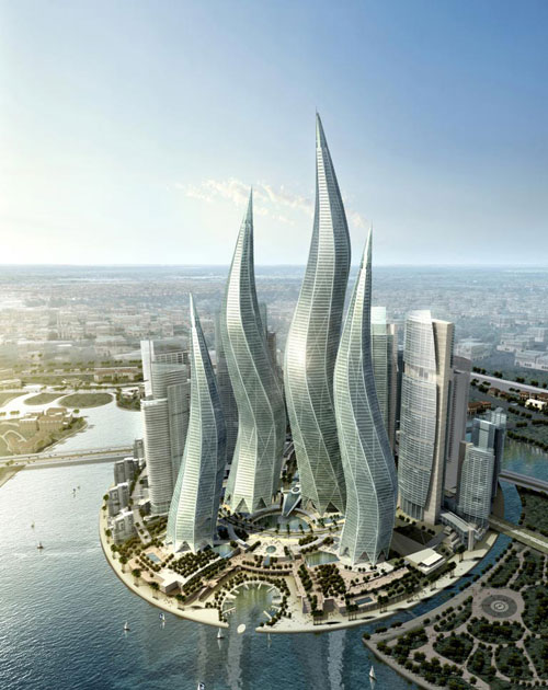 dubai-towers From Architecture To Science Fiction - 93 Sci-Fi Buildings