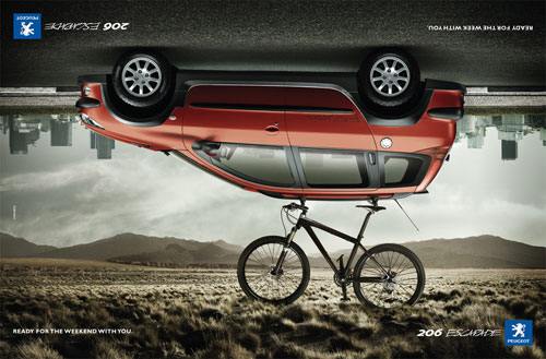 peugeot-3 70 Creative And Clever Car Ads You Must See Today