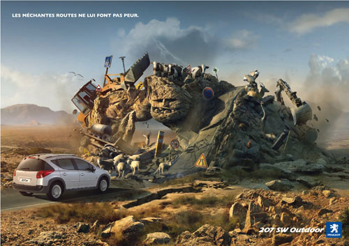 peugeot-4 70 Creative And Clever Car Ads You Must See Today