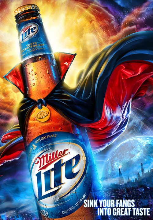 Miller---Sink-your-fangs-into-great-taste The Best 40 Beer Ads You Can See Today