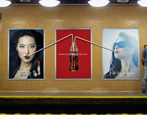 Refresh-on-the-coca-cola-side-of-life-2 Best billboard ads ideas - 88 creative billboards