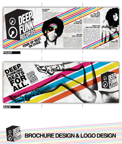 Deep_Funk_Records_Brochure_by_Jaan_Jaak Brochure Design Inspiration (64 Modern Brochure Examples)