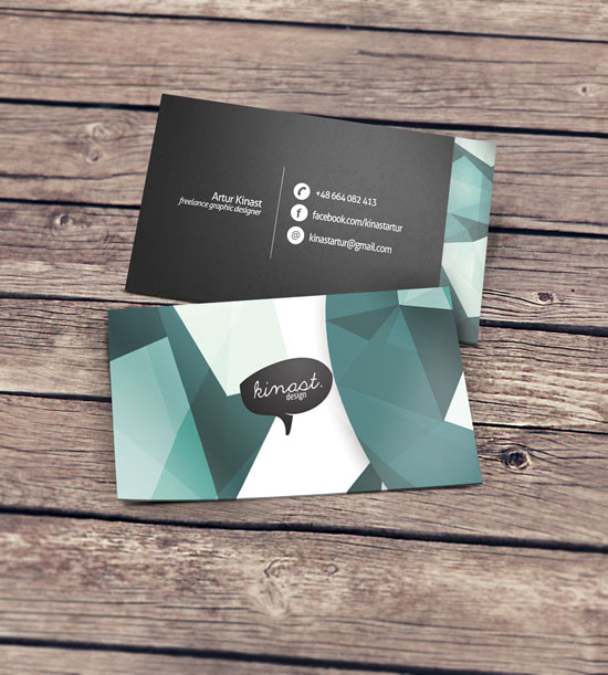 KinastDesign Best Business Card Designs - 300 Cool Examples and Ideas