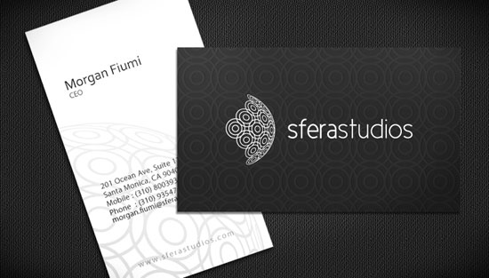 Sfera-studios Best Business Card Designs - 300 Cool Examples and Ideas
