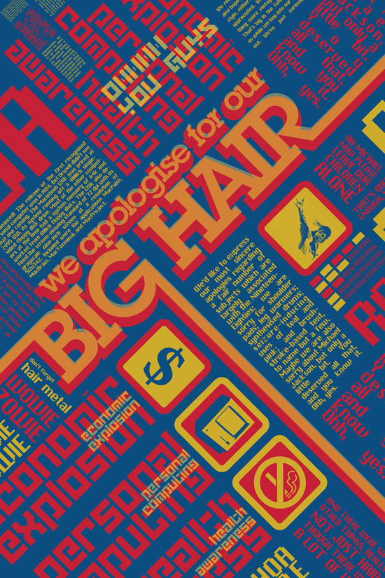 12.-big-hair-by-Jandalf Typography posters: Tips, Best Practices, And 108 Examples