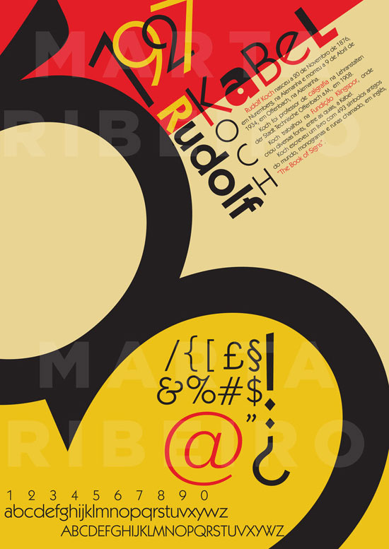 8.-Typographic-Poster-–-Kabel-by-McrsArt Typography posters: Tips, Best Practices, And 108 Examples