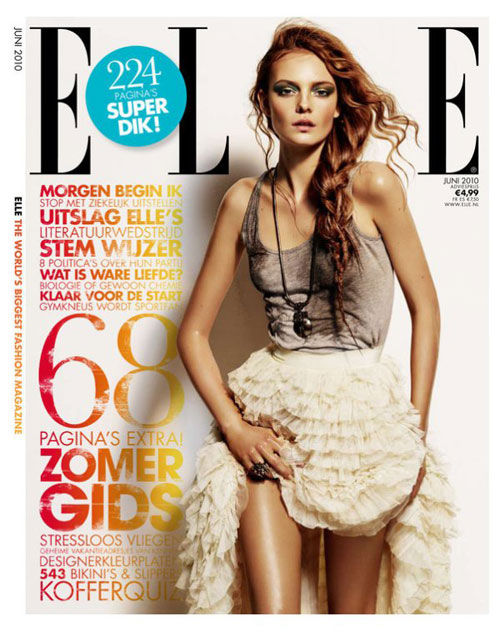 elle-june-2 Fashion And Lifestyle Magazines Cover Design - 45 Examples