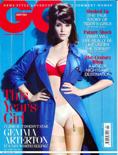 gq-Gemma-Arterton Fashion And Lifestyle Magazines Cover Design - 45 Examples