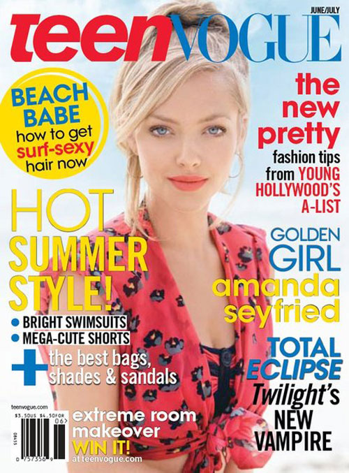 teen-vogue-amanda-seyfried Fashion And Lifestyle Magazines Cover Design - 45 Examples