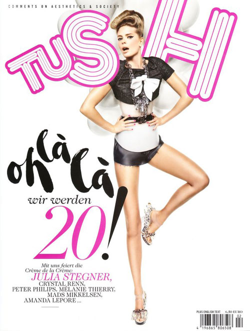 tush-june-Julia-Stegner Fashion And Lifestyle Magazines Cover Design - 45 Examples