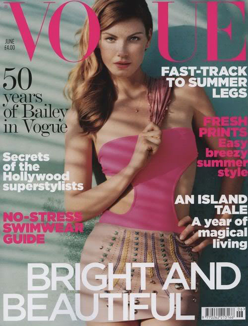 vogue-Angela-Lindvall Fashion And Lifestyle Magazines Cover Design - 45 Examples
