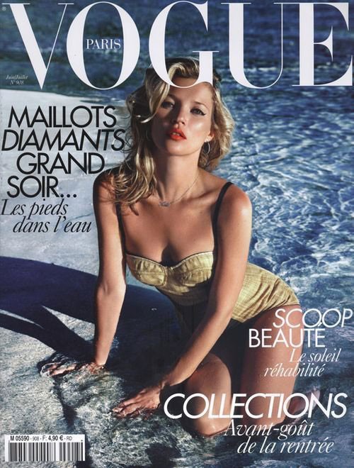 vogue-Kate-Moss Fashion And Lifestyle Magazines Cover Design - 45 Examples