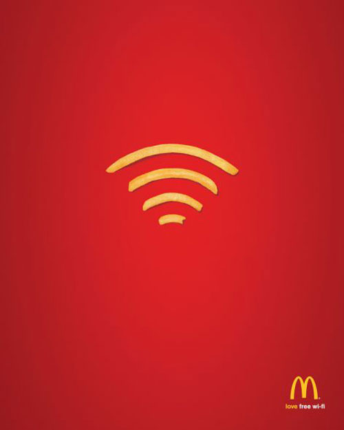 macWi-Fries.preview Burger King vs KFC vs McDonald's Print Advertising