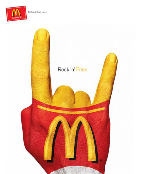 mcdonaldsrock.preview Burger King vs KFC vs McDonald's Print Advertising