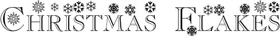 christmas-flakes 117 Free Christmas fonts to use for holiday projects