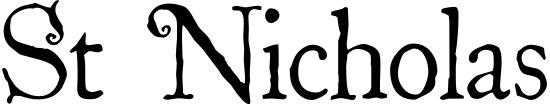 st-nicholas 117 Free Christmas fonts to use for holiday projects