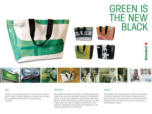 Heineken_Green_is_the_New_Black Heineken Advertising Campaigns On Print And Tv