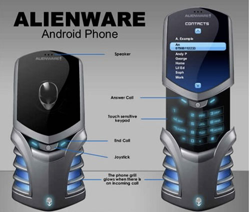 Alienware-Android-Phone-Concept 37 Conceptos geniales de teléfonos celulares que le gustaría tener