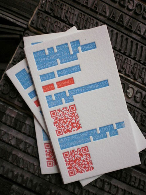 Geotypografika Best Business Card Designs - 300 Cool Examples and Ideas